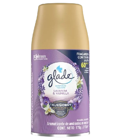 Imagen del producto Aromatizante de Ambientes Automatico Glade Lavanda y Vainilla 175 Gr