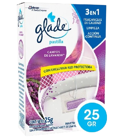 Imagen del producto Pastilla para Inodoro Glade Campos de Lavanda 25 Gr